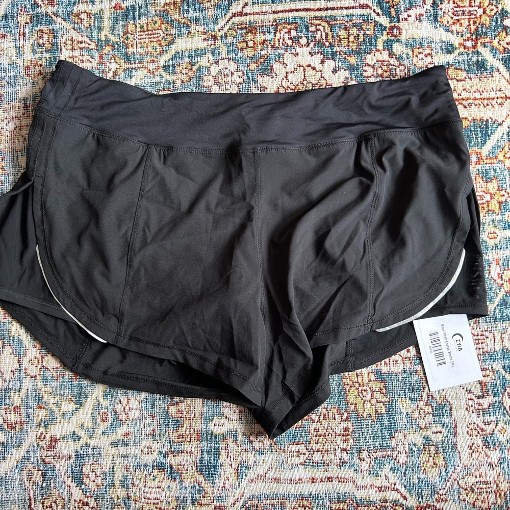 Zyia Active Black Mesh Energy Shorts XL (NWT)